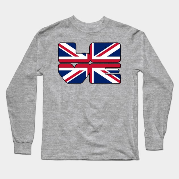 Love Great Britain - Union Jack Long Sleeve T-Shirt by SolarCross